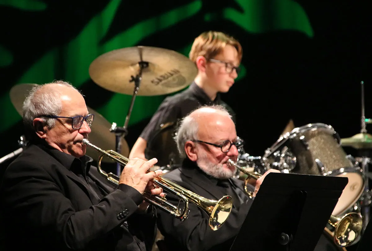 Groupe de trompettistes en situation de concert — concert de Sainte-Cécile du 7 décembre 2025 à Golbey