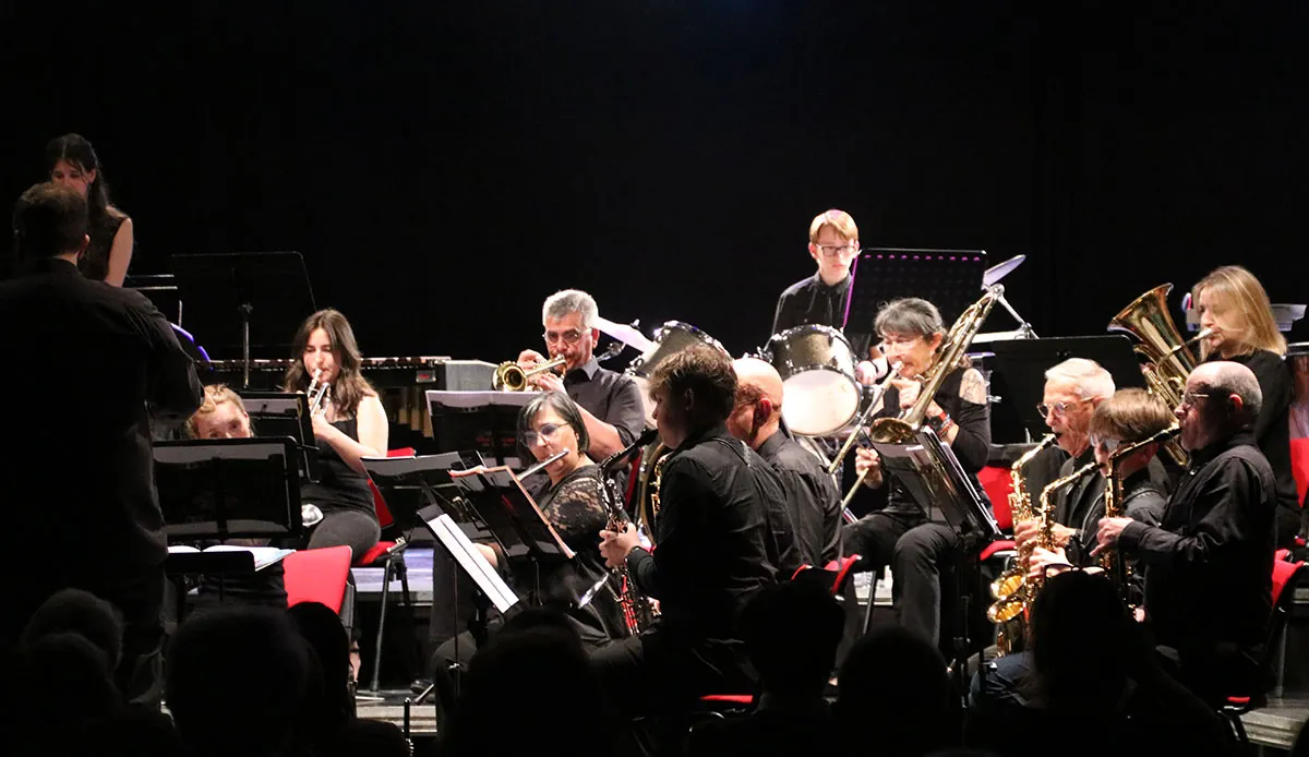 Ensemble de musiciens en situation de concert — concert de printemps du 10 mai 2026 à Golbey