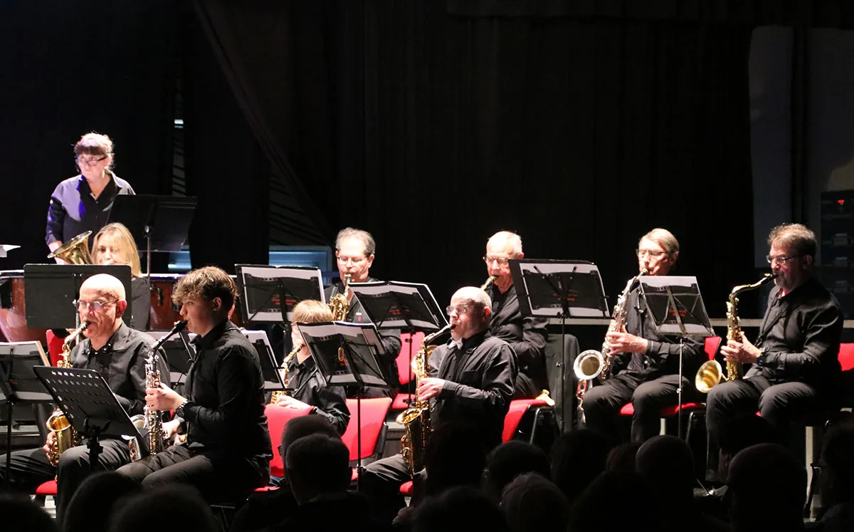 Groupe de saxophonistes en situation de concert — concert de printemps du 10 mai 2026 à Golbey