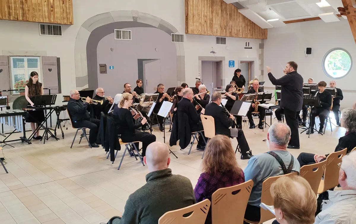 Ensemble de musiciens en situation de concert — concert de printemps du 17 mai 2026 à Jeuxey
