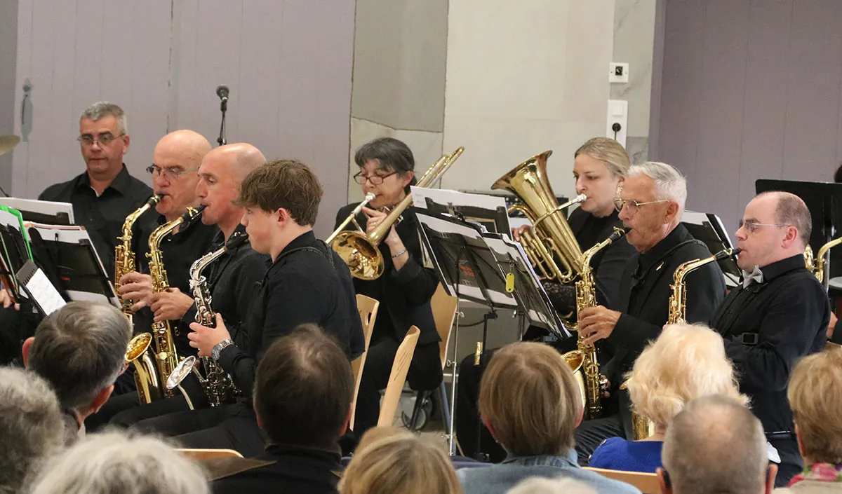 Groupe de saxophonistes en situation de concert — concert de printemps du 17 mai 2026 à Jeuxey