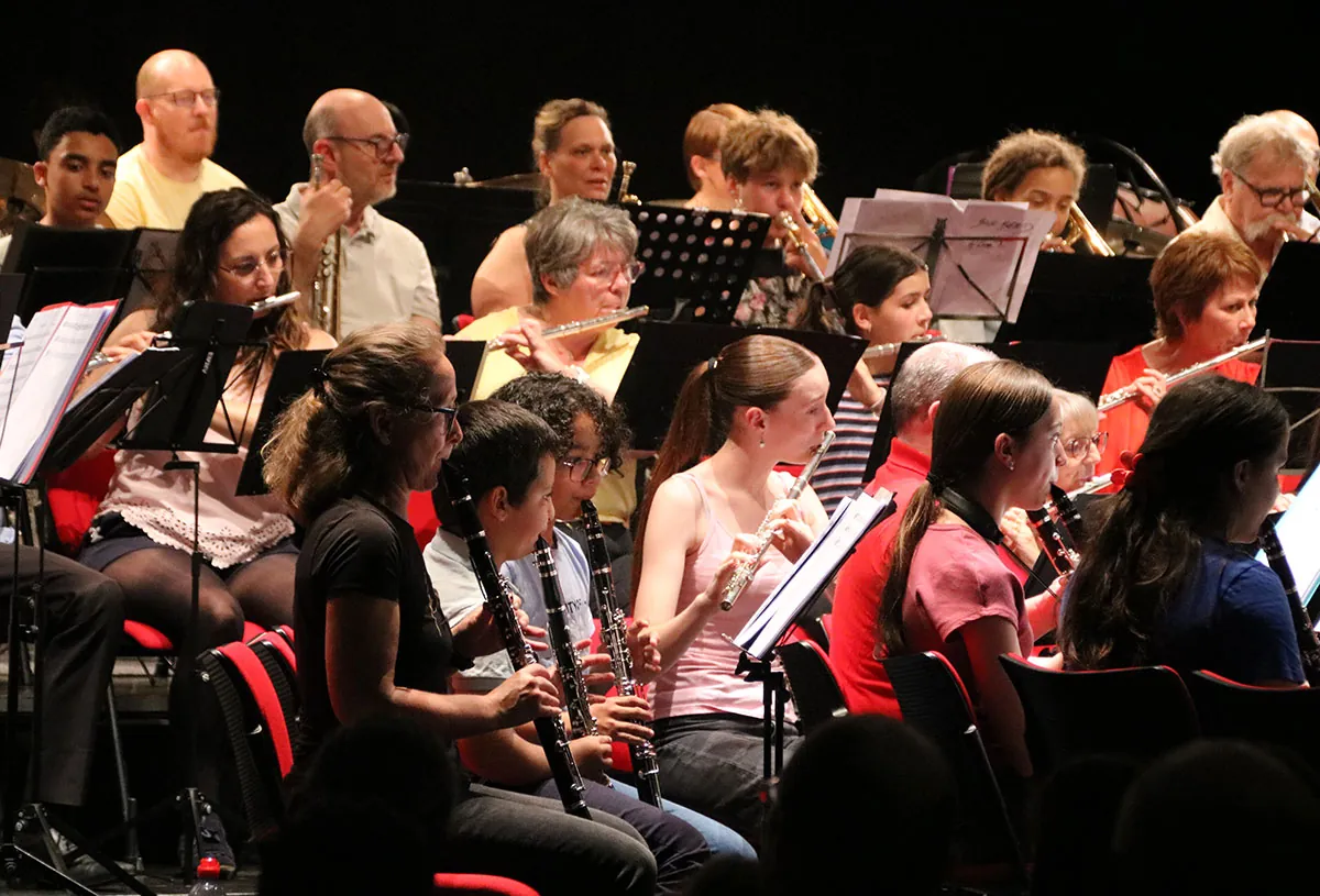 Ensemble de musiciens en situation de concert — concert des classes d’orchestre du 24 mai 2026 à Golbey