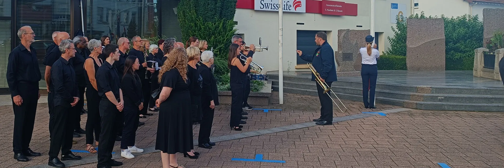 Orchestre d’harmonie — cérémonie du 14 Juillet à Golbey