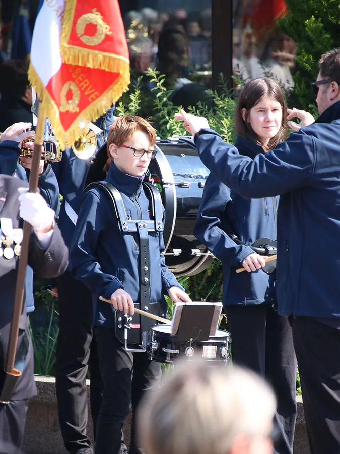 Ceremonie 8 mai Golbey musiciens, 8 mai 2025