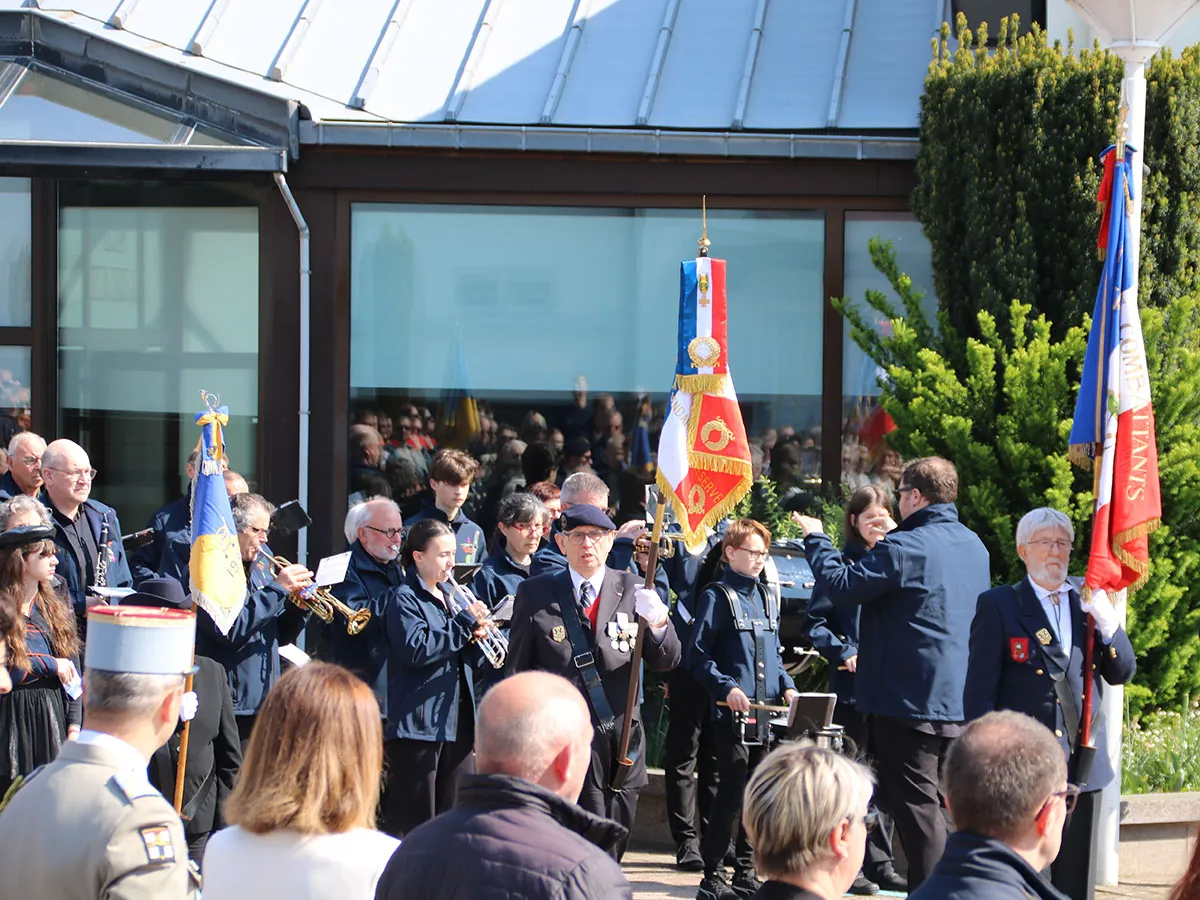 Ceremonie 8 mai Golbey musique, 8 mai 2025