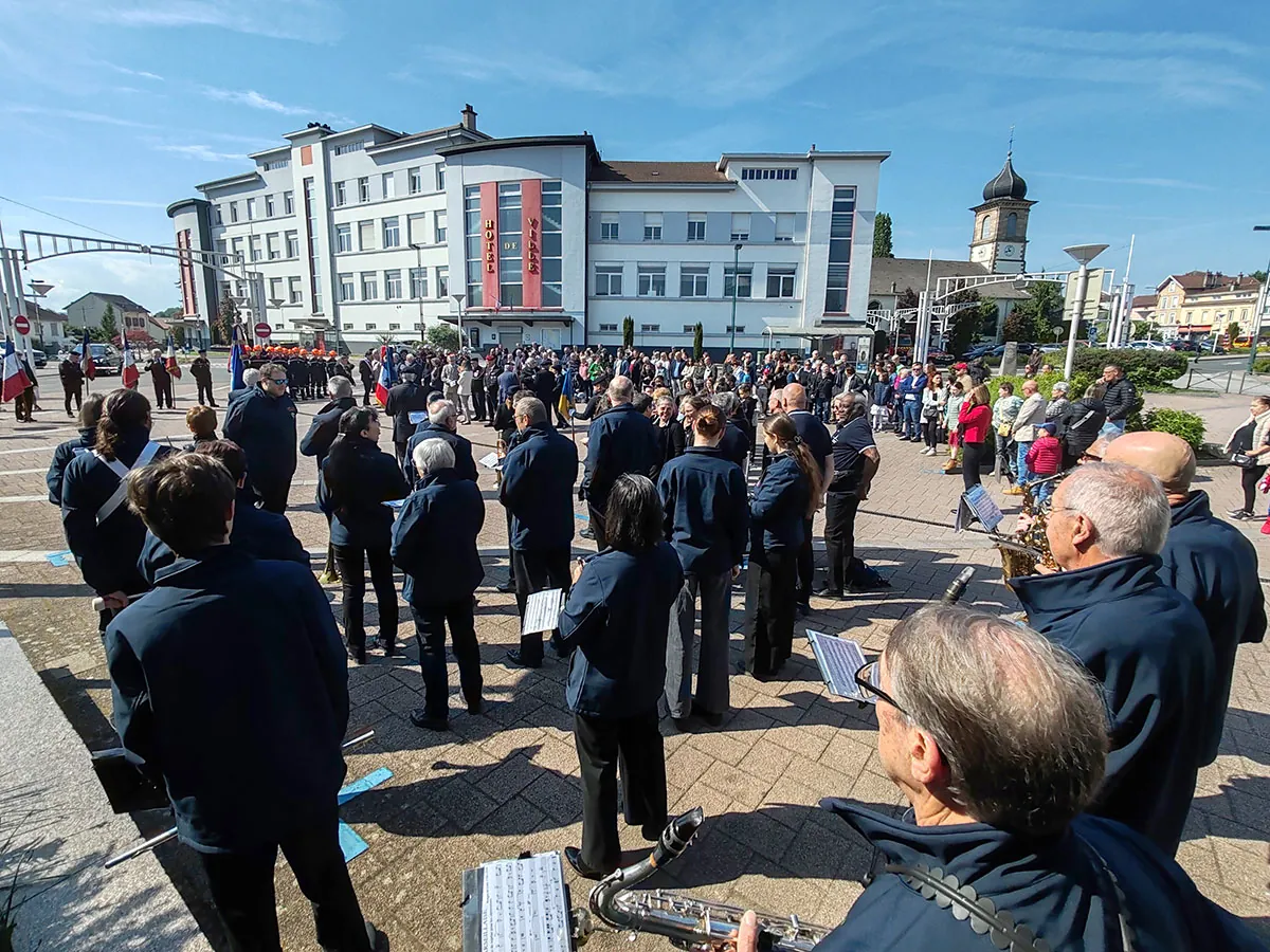 Ceremonie 8 mai Golbey place alemani, 8 mai 2025