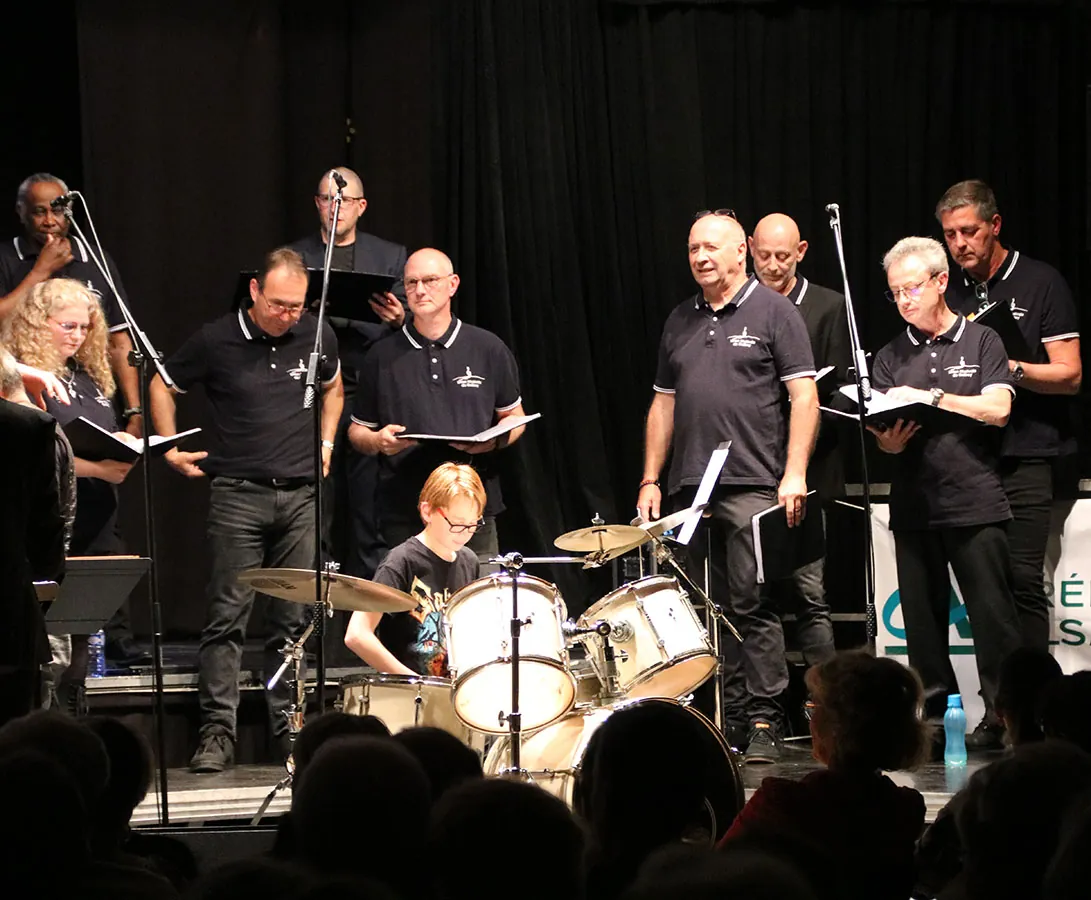 Choristes batteries — Festival Chant Chorale de Golbey, 25 mai 2025