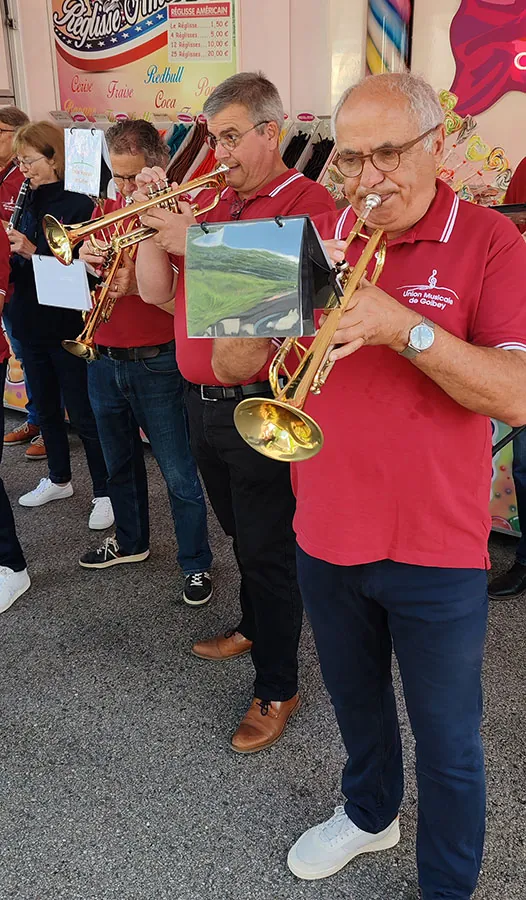 Pupitre de trompettes — Foire aux beignets râpés à Golbey, 29 mai 2025