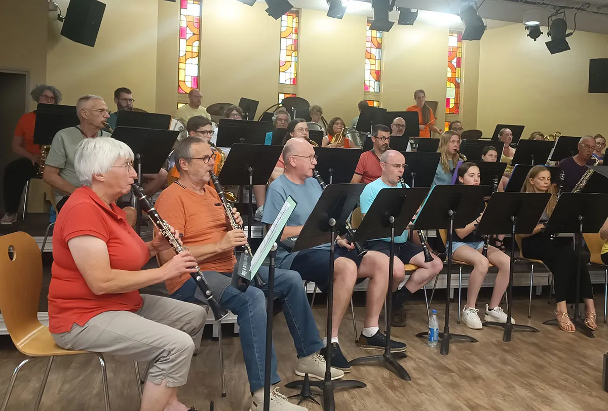 Pupitre de clarinettes — concert des classes orchestre de Golbey et Vittel, 4 juillet 2025