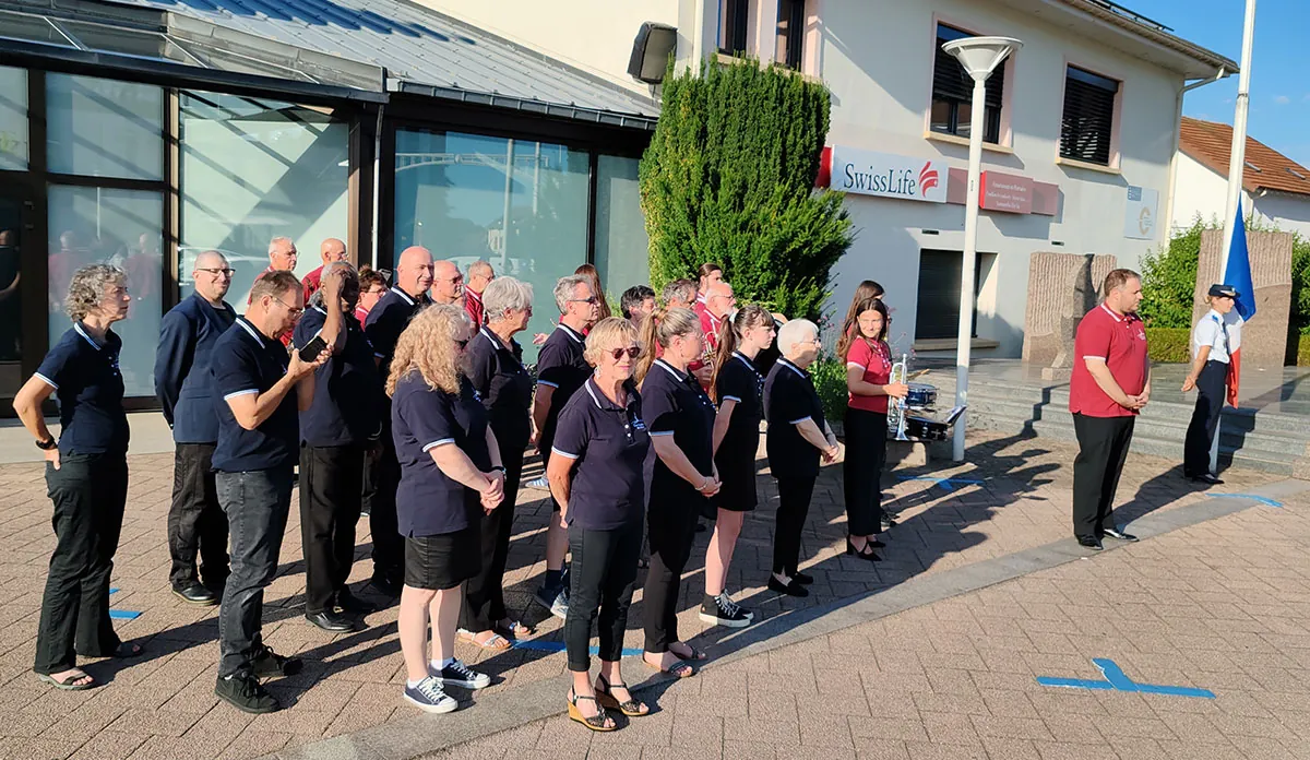 Chorale — cérémonie de la Fête nationale à Golbey, 13 juillet 2025