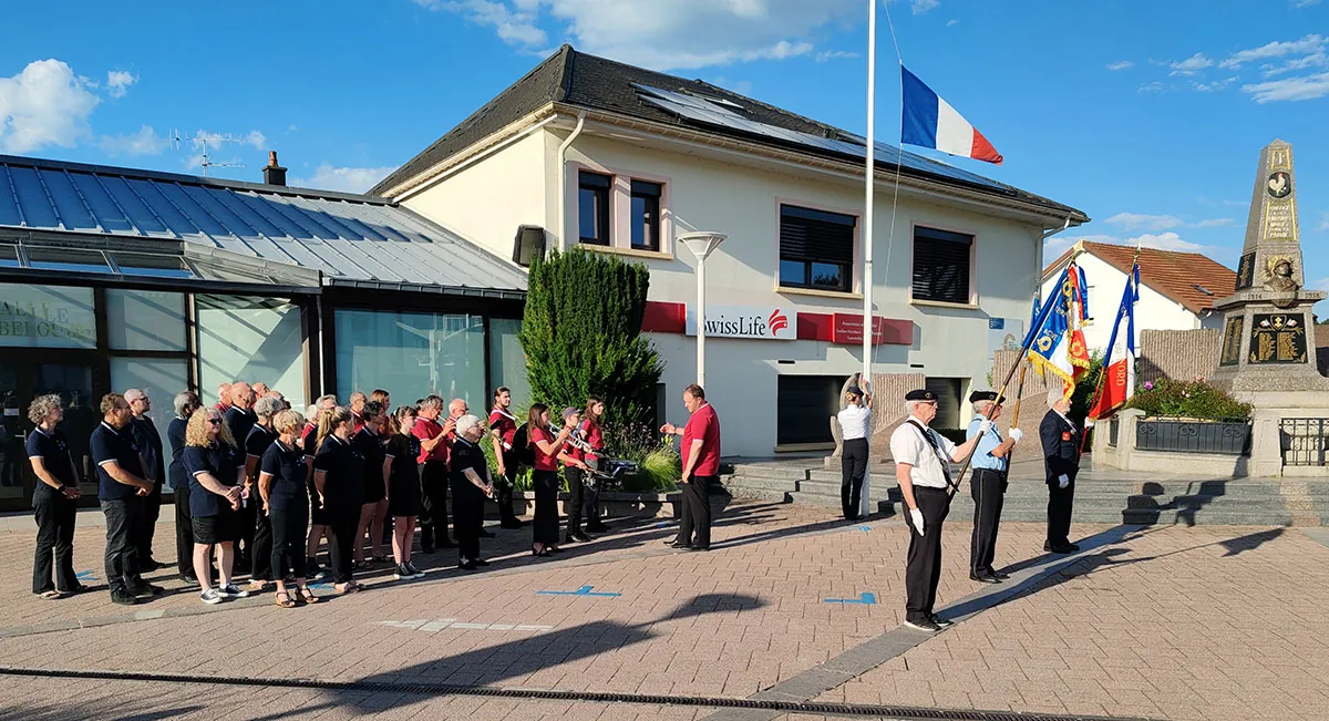 Interprétation de La Marseillaise — cérémonie de la Fête nationale à Golbey, 13 juillet 2025