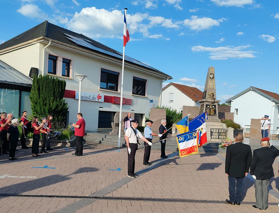Sonneries militaires — cérémonie de la Fête nationale à Golbey, 13 juillet 2025