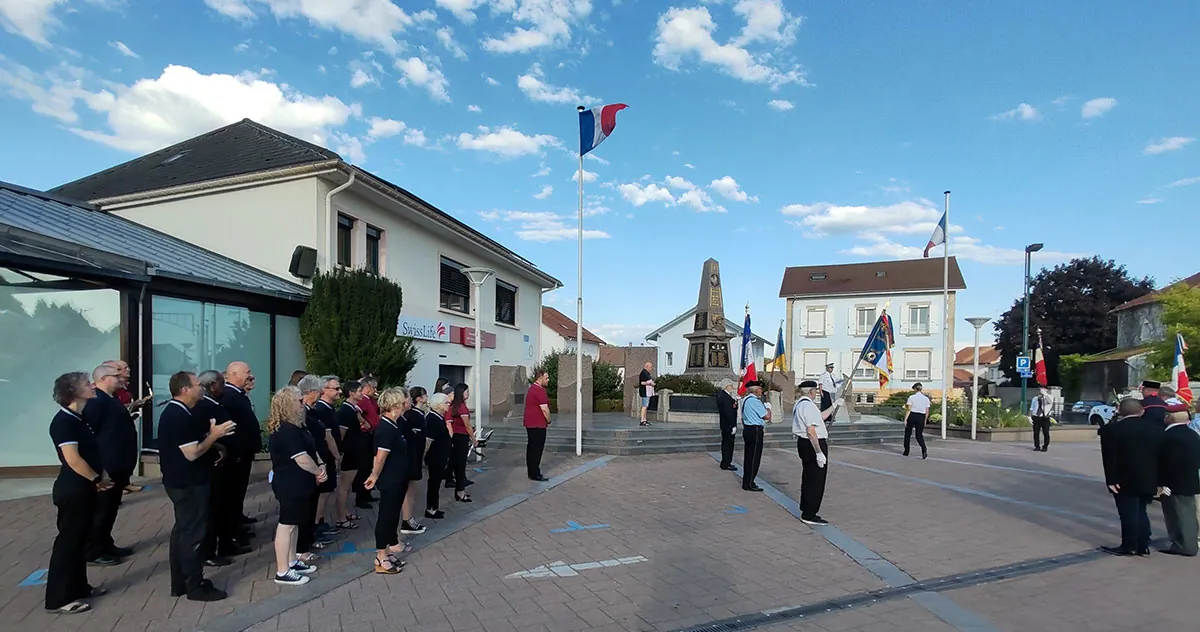 Ceremonie Fête nationale place Golbey, 13 juillet 2025