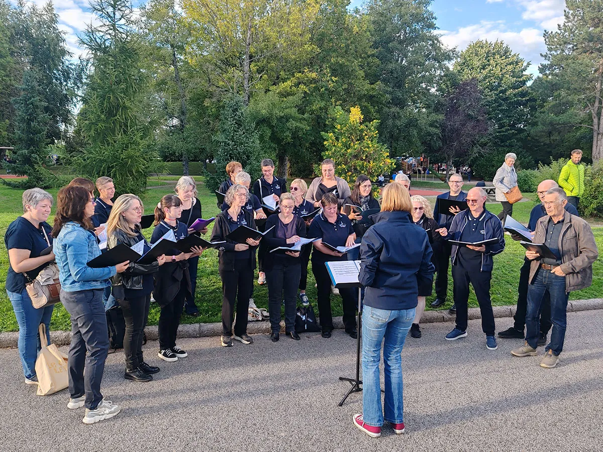 Chorale en représentation — soirée des associations à Golbey, 5 septembre 2025