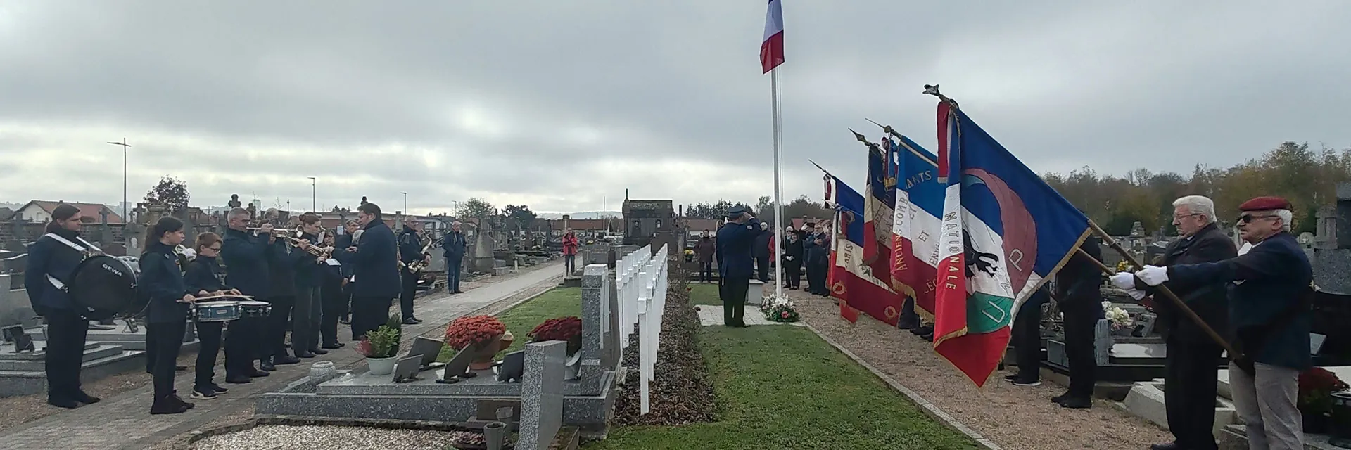 Ceremonie 1er novembre Golbey 2024 Orchestre d’harmonie entete