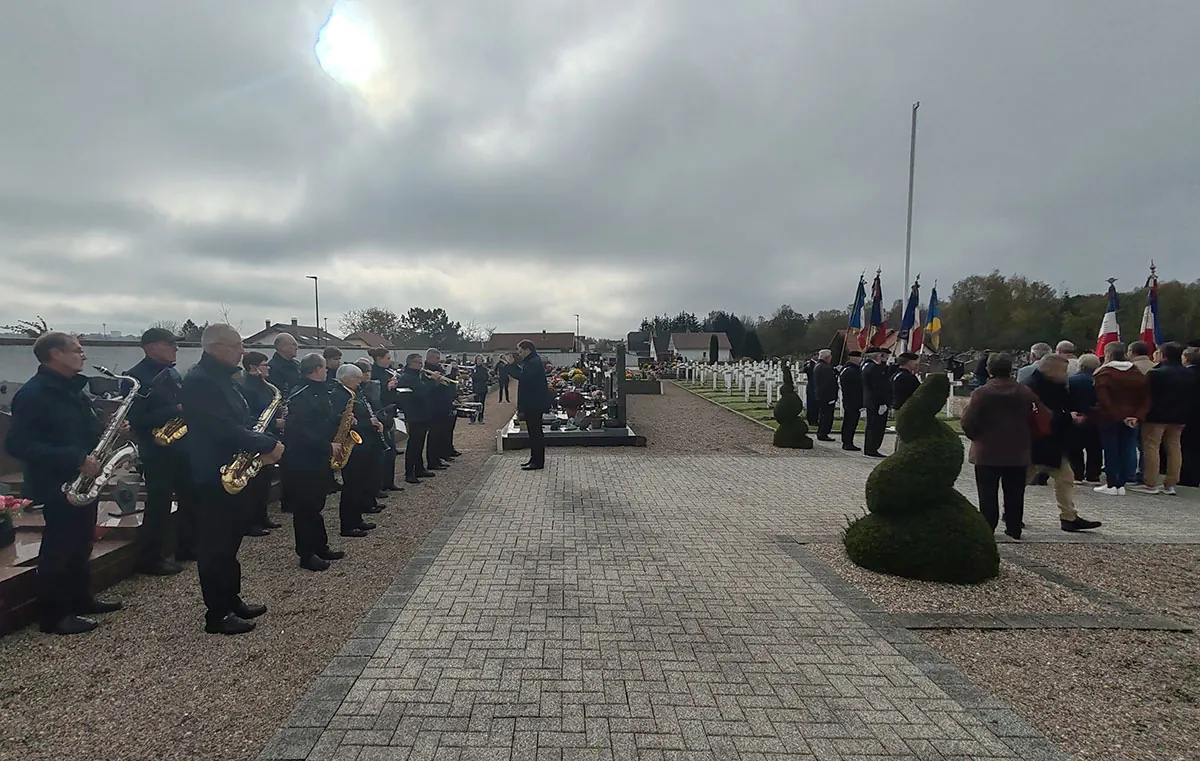 Ceremonie 1er novembre Golbey 2024 Orchestre d’harmonie marseillaise
