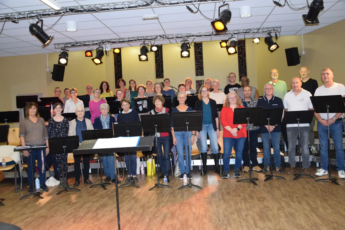 Chorale Coup de Chœur de Golbey en répétition à l’école de musique