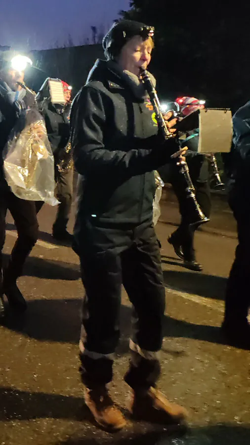 Clarinettiste — parade de Noël à Golbey