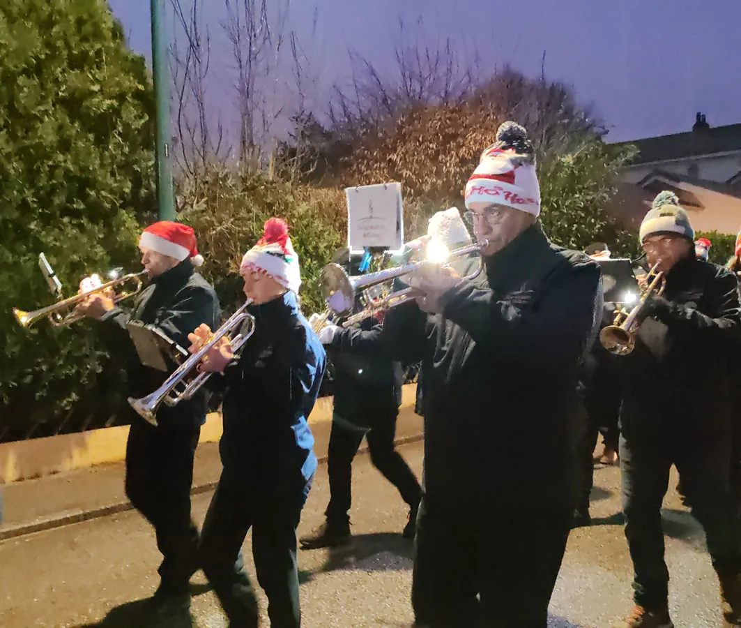 Quattuor trompettes — parade de Noël à Golbey