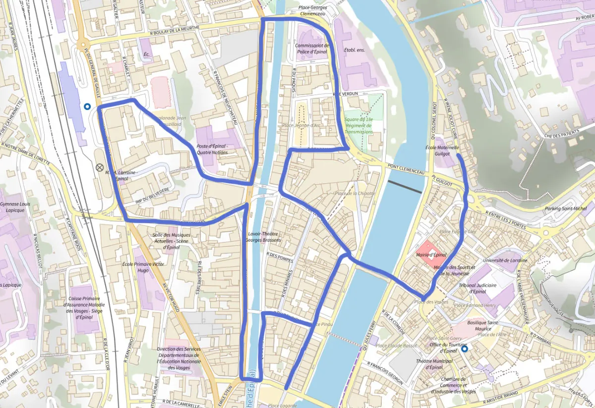 plan parcours saint nicolas epinal