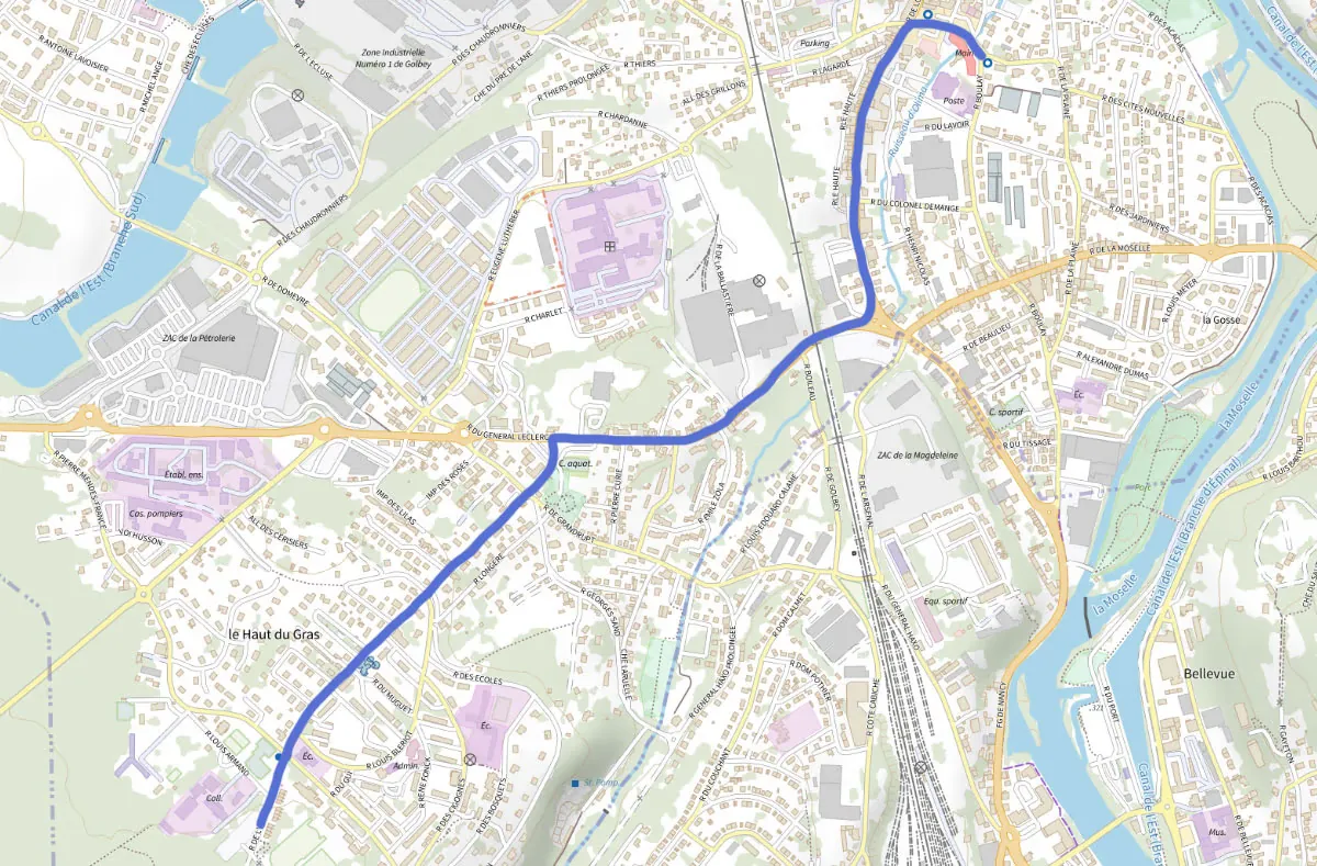 plan parcours saint nicolas golbey