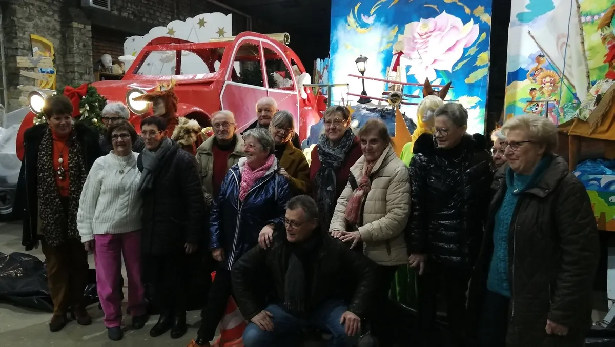 Membres de la Société des fêtes de Golbey réunis lors d'une manifestation
