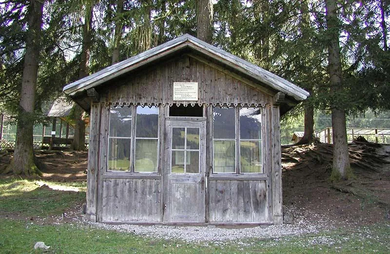 Dernière maison de composition de Gustav Mahler dans les bois près de Toblach, dans les Dolomites.