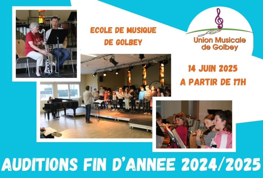 Auditions de fin d’années de l’école de musique de Golbey 2025