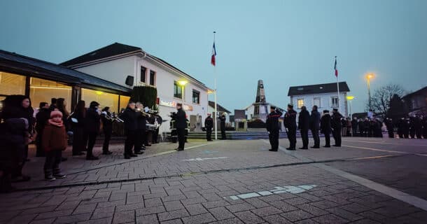 Sainte Barbe 2024 à Golbey avec les sapeurs pompiers et l'orchestre d'harmonie de Golbey