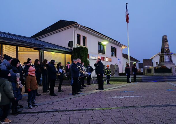 Sainte Barbe 2024 à Golbey avec les sapeurs pompiers et l'orchestre d'harmonie de Golbey