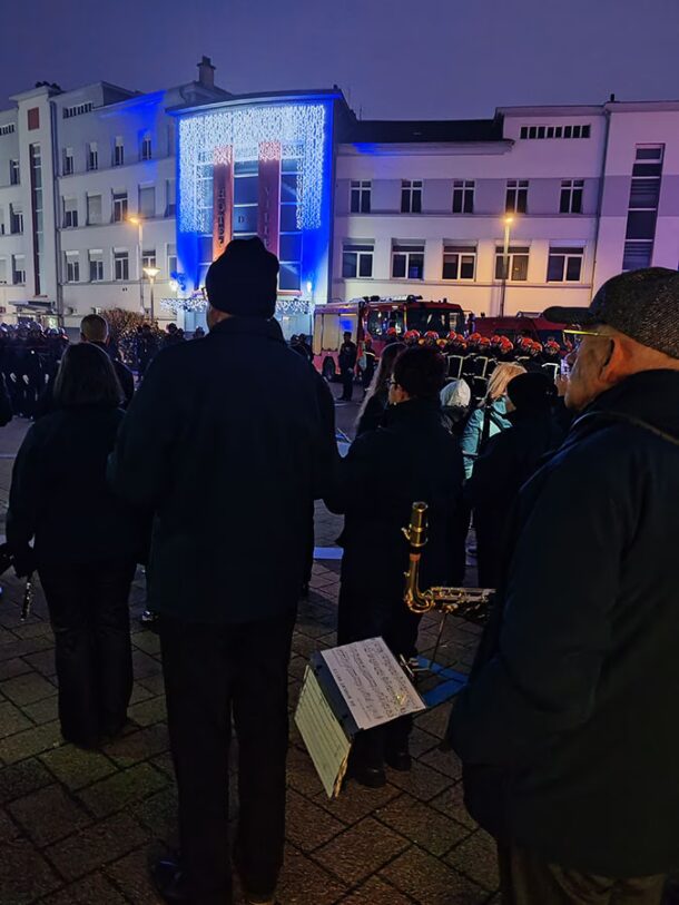 Sainte Barbe 2024 à Golbey avec les sapeurs pompiers et l'orchestre d'harmonie de Golbey