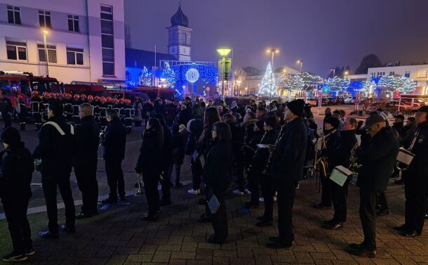 Sainte Barbe 2024 à Golbey avec les sapeurs pompiers et l'orchestre d'harmonie de Golbey