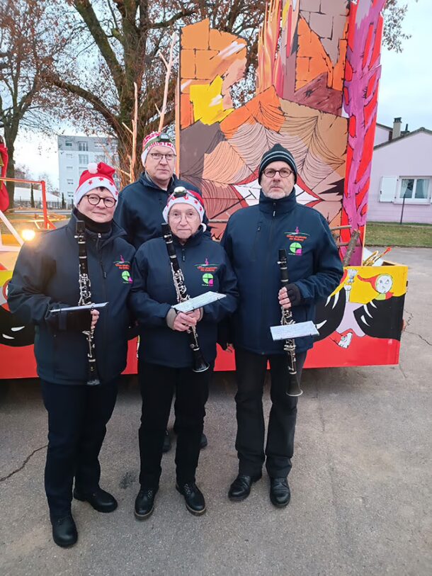 Défilé de Saint Nicolas 2024 à Golbey avec l'orchestre d'Harmonie de l'Union Musicale de Golbey