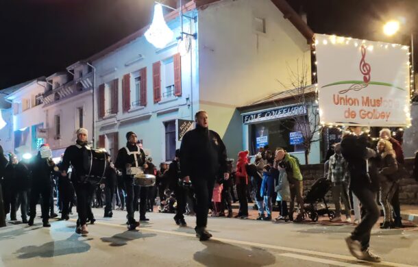 Défilé de Saint Nicolas 2024 à Golbey avec l'orchestre d'Harmonie de l'Union Musicale de Golbey