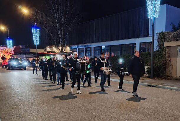 Défilé de Saint Nicolas 2024 à Golbey avec l'orchestre d'Harmonie de l'Union Musicale de Golbey