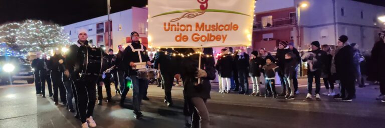 Défilé de Saint Nicolas 2024 à Golbey avec l'orchestre d'Harmonie de l'Union Musicale de Golbey