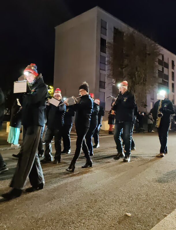 Défilé de Saint Nicolas 2024 à Golbey avec l'orchestre d'Harmonie de l'Union Musicale de Golbey