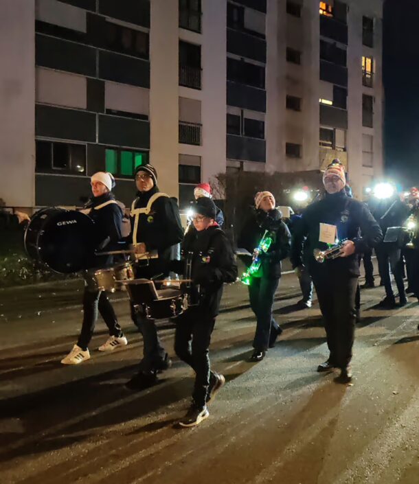 Défilé de Saint Nicolas 2024 à Golbey avec l'orchestre d'Harmonie de l'Union Musicale de Golbey