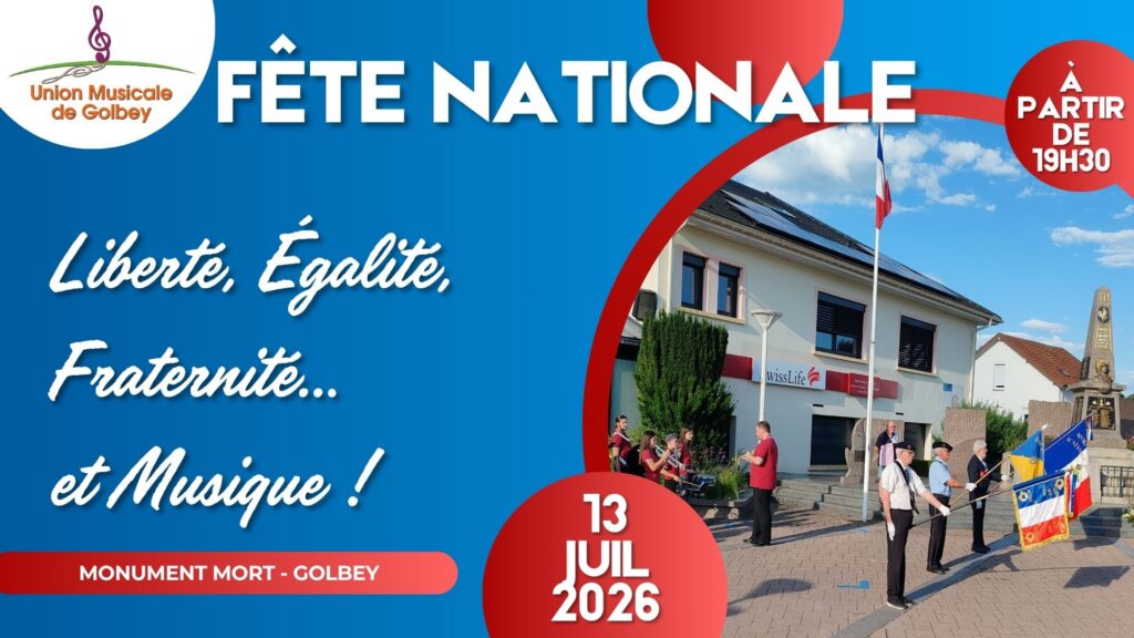 Cérémonie du 14 Juillet 2026 à Golbey