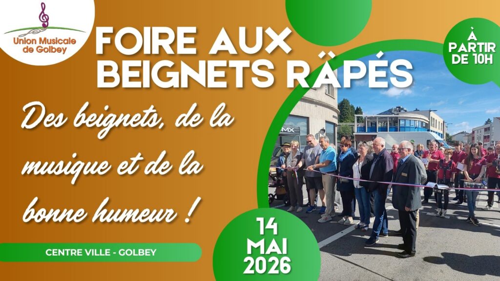 Foire aux beignets rapés 2026 à Golbey