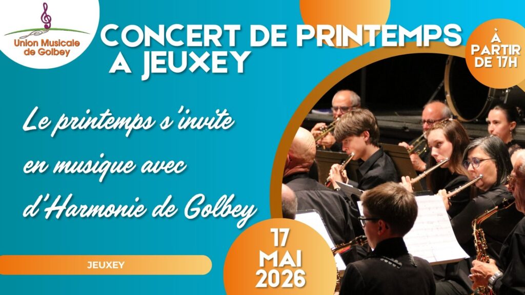 Concert de printemps à Jeuxey de l’Orchestre d’Harmonie de Golbey