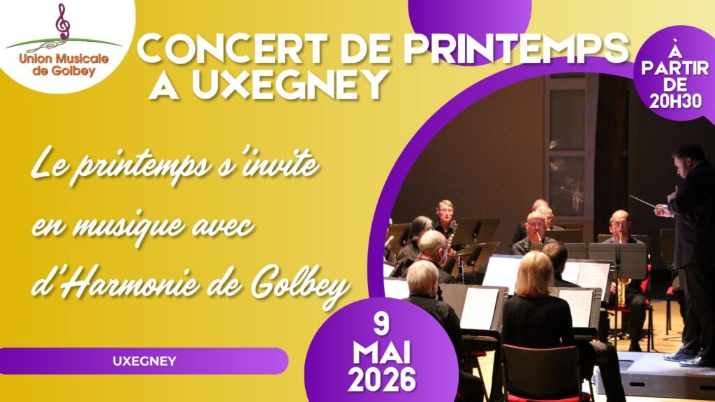 Concert de printemps à Uxegney de l’Orchestre d’Harmonie de Golbey